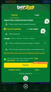 Bet939 Game login (2)