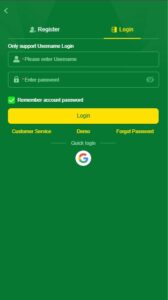 alano fishing Login and register