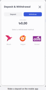 Glory Casino Game deposit